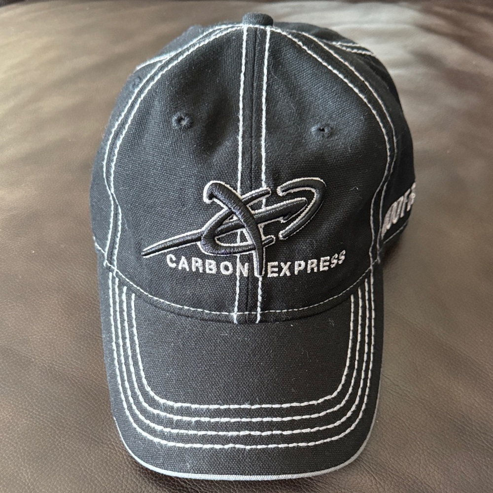 Carbon Express Black and White Cap